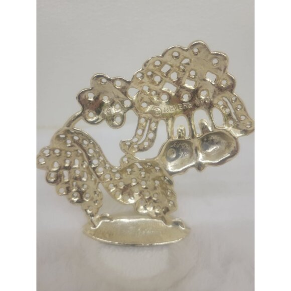 Vintage Silver Toned Poodle Earring Holder Tree - Picture 3 of 7